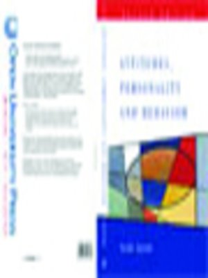 cover image of Attitudes, Personality and Behaviour